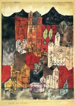 抽象表現主義 Painting - 教会の街の抽象表現主義